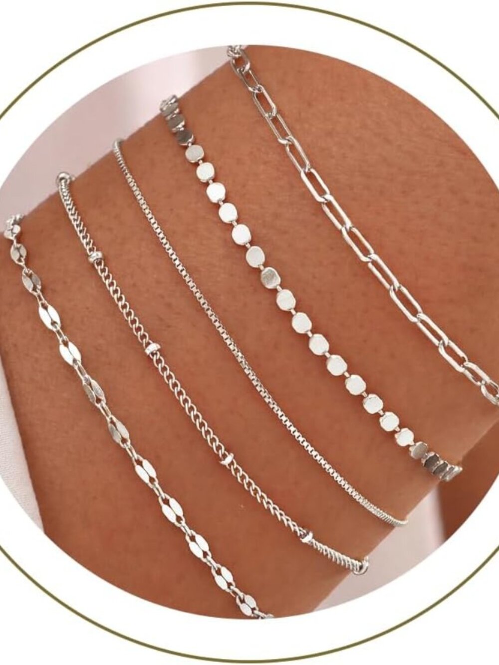 Hypoallergenic Silver Bracelets Set for Women - Gift-Ready with Elegance